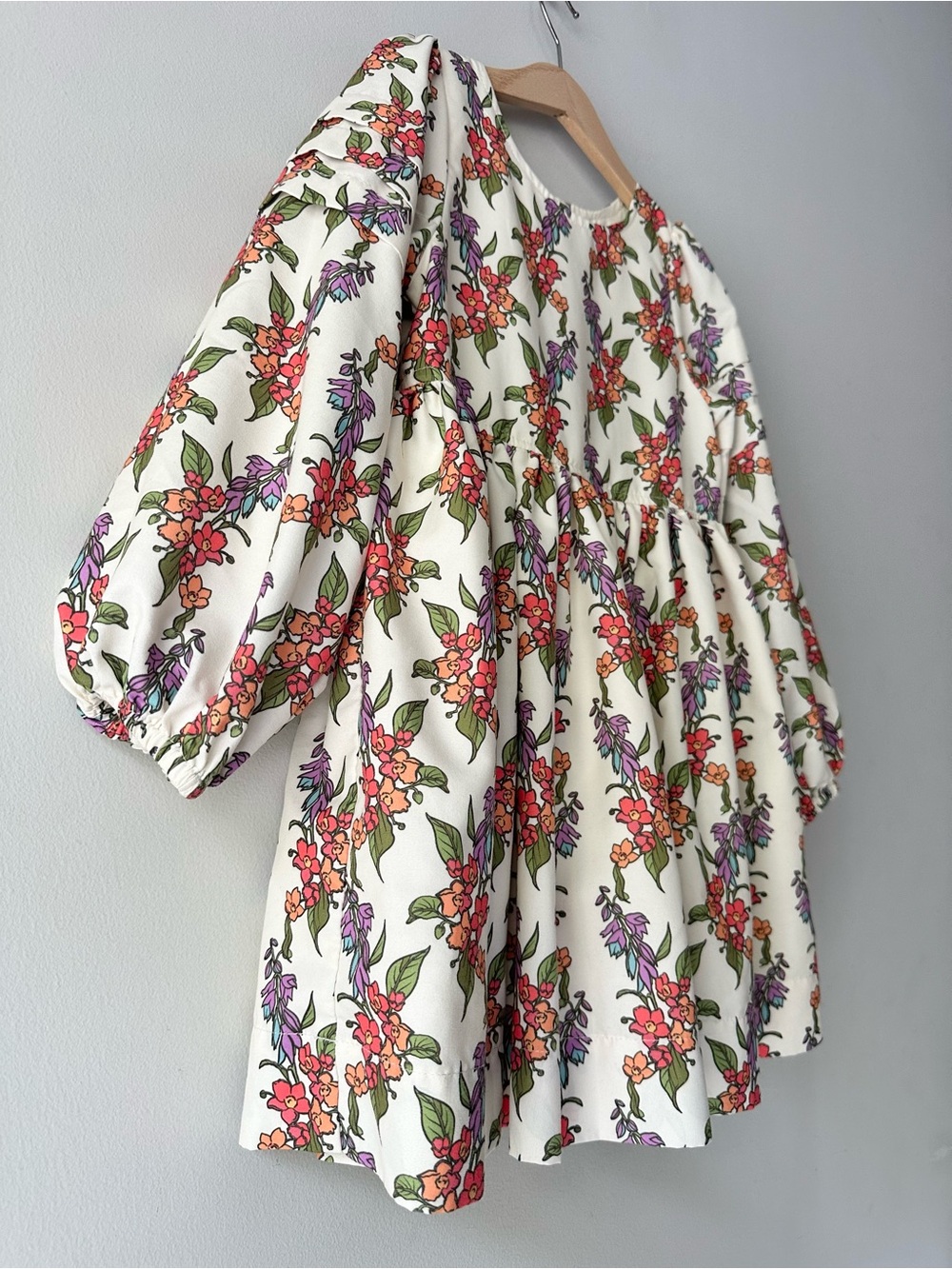 Peek Floral Long Sleeve Dress - Picture 2 of 8